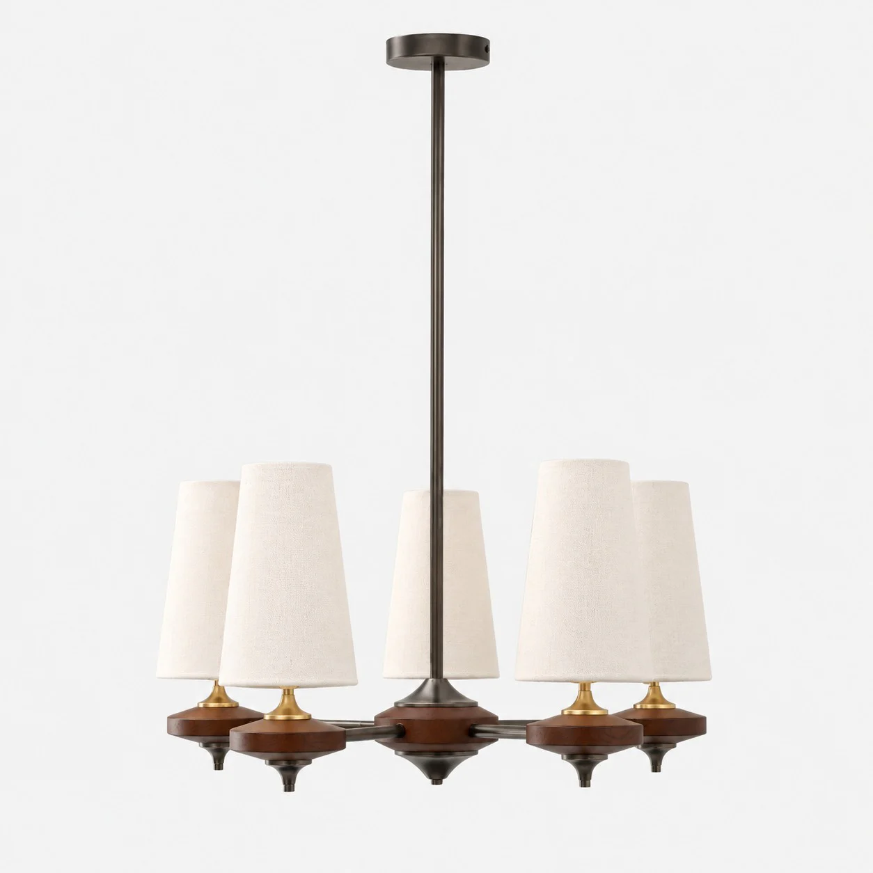 Soft white Hour Rho chandelier