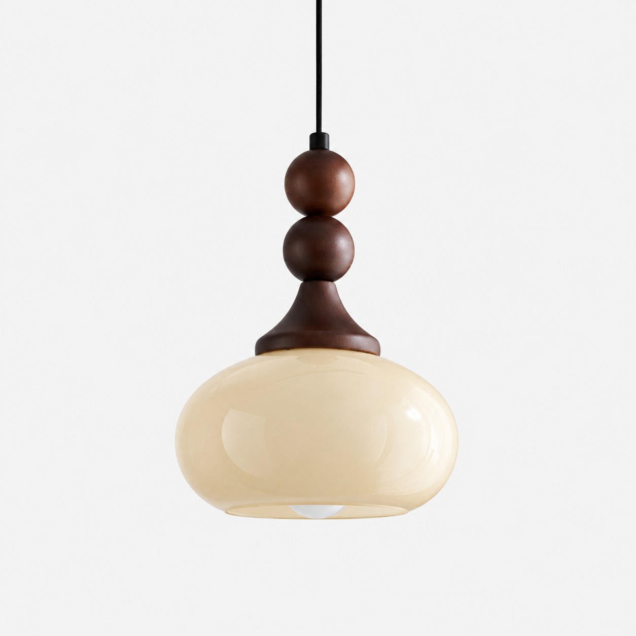 Cream glass pendant colour option