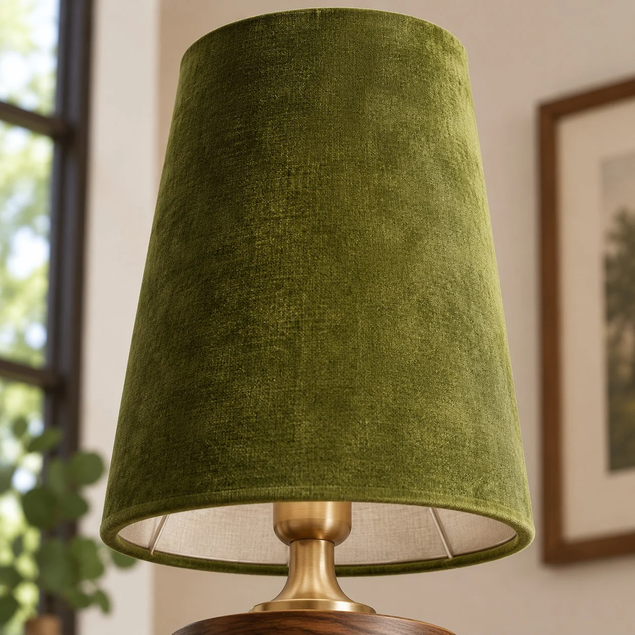 Olive green velvet shade texture