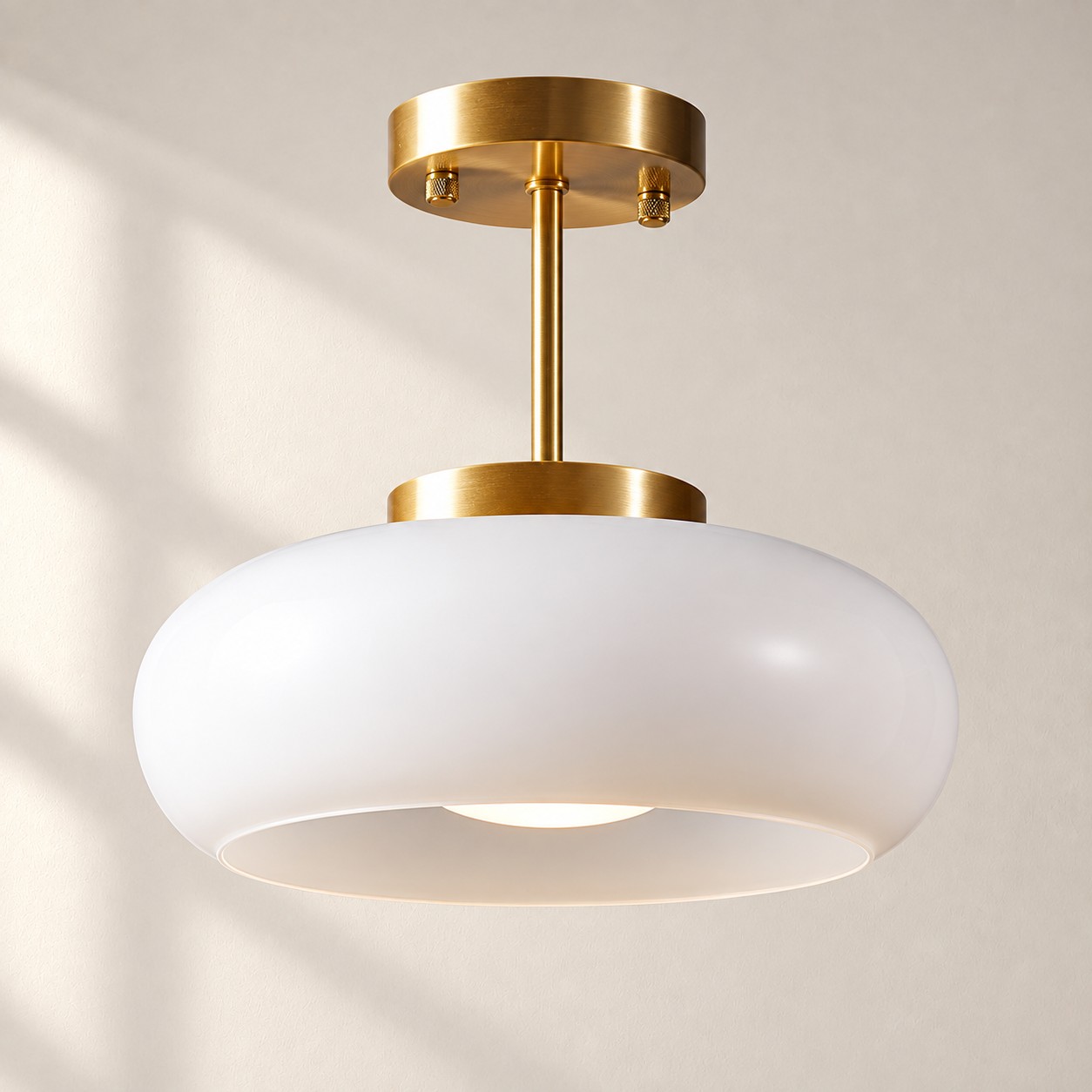 Bauvia Brass + White finish, 28 cm / 11&Prime; &middot; Style A