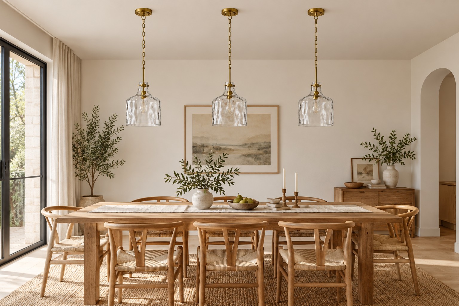 Lampadario a sospensione in vetro