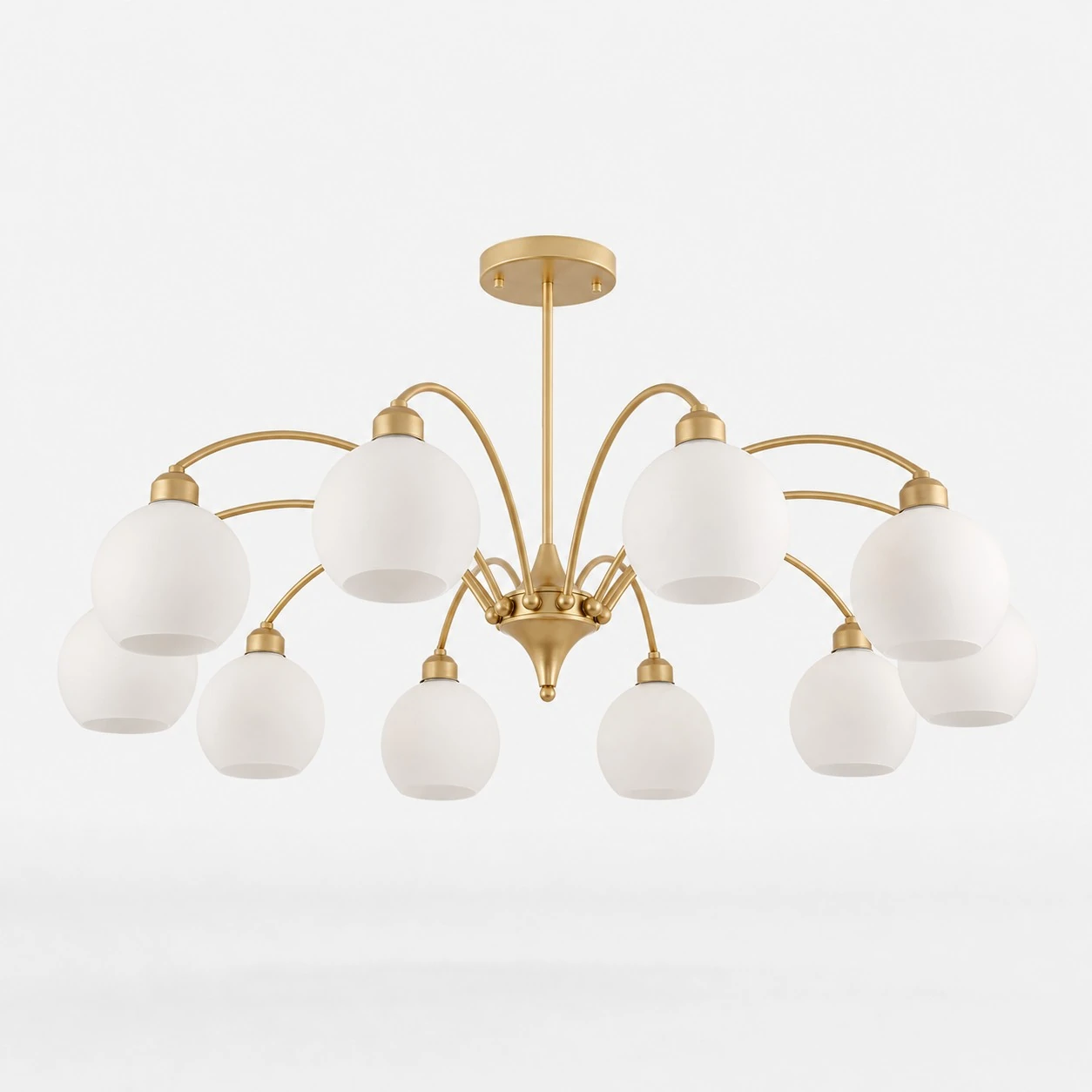 Gold 10-light chandelier