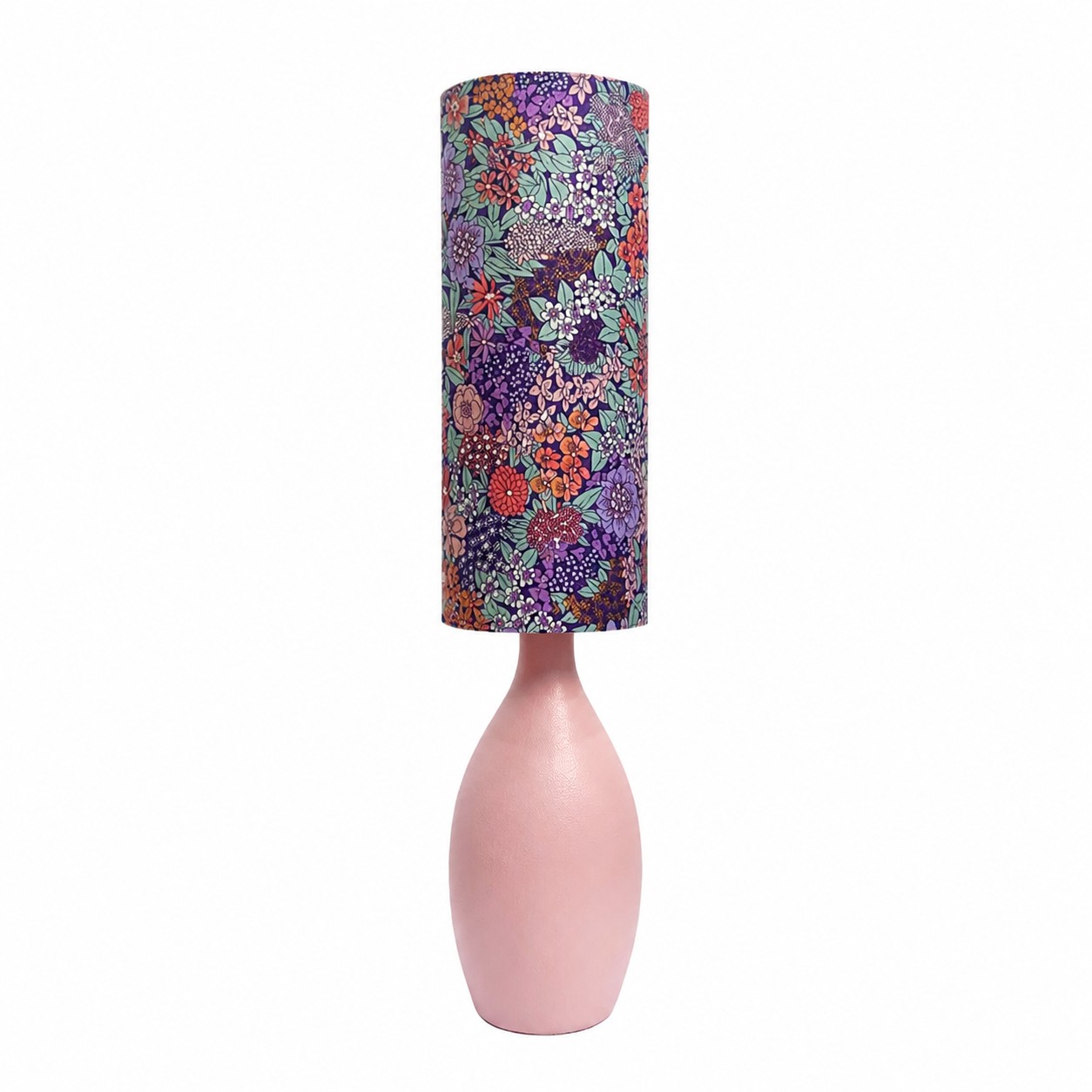Abajur de mesa em cerâmica com estampa floral Liberty