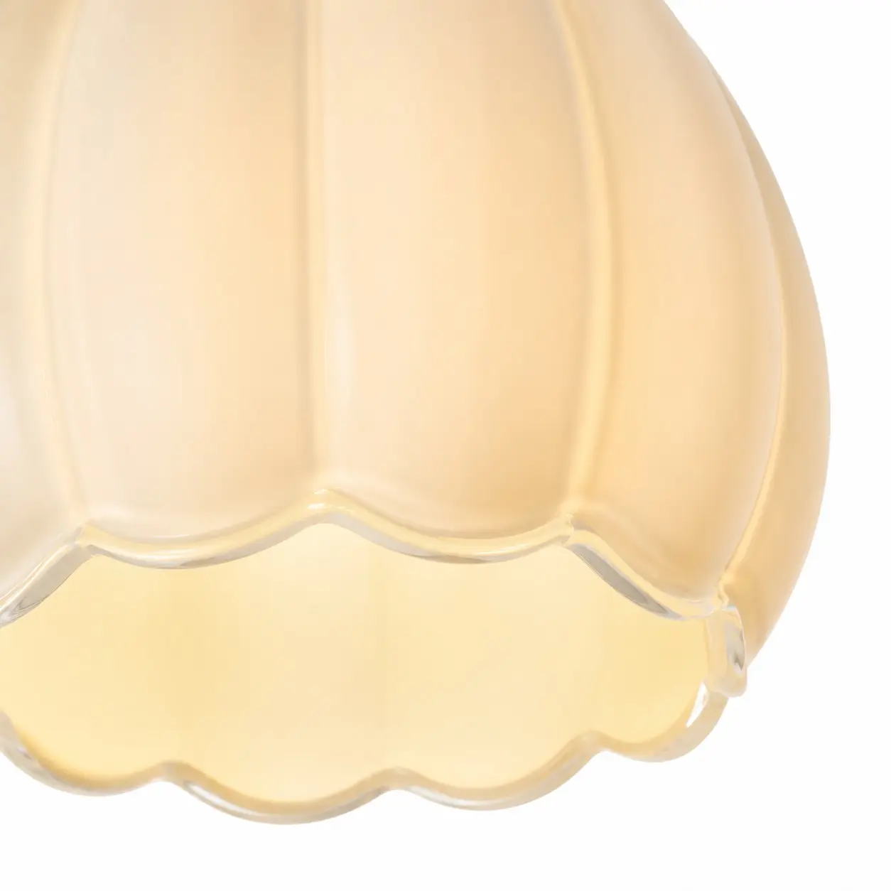 Details am Rand des Milchglases