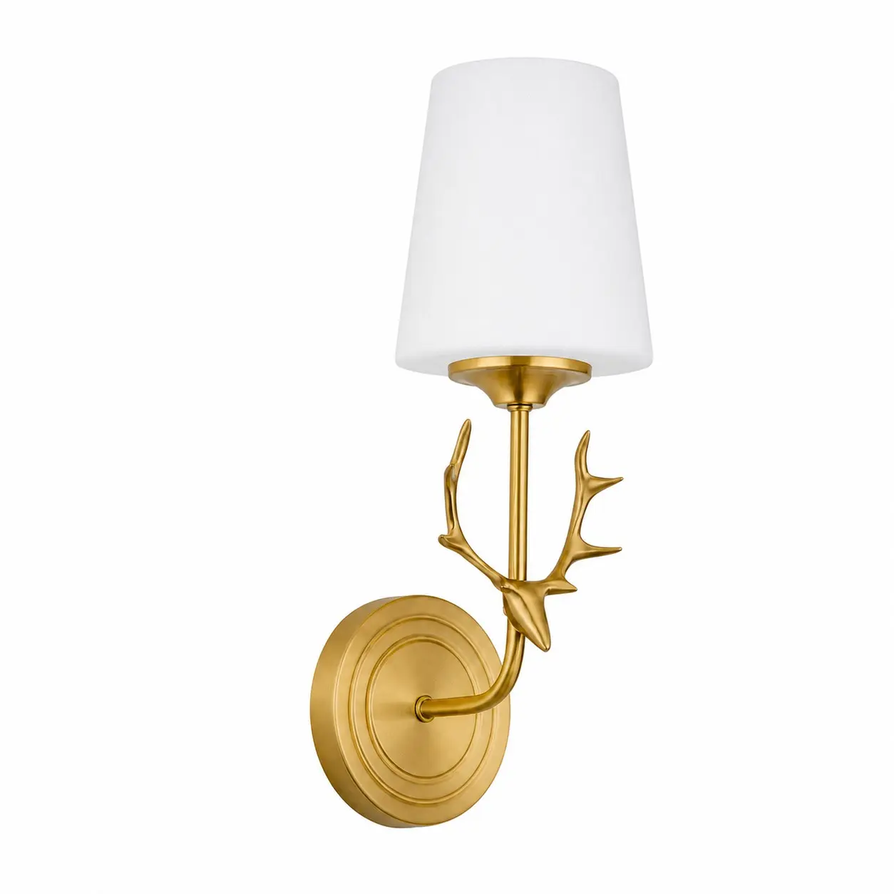 Aplique de parede estilo B com uma cabeça de chifre