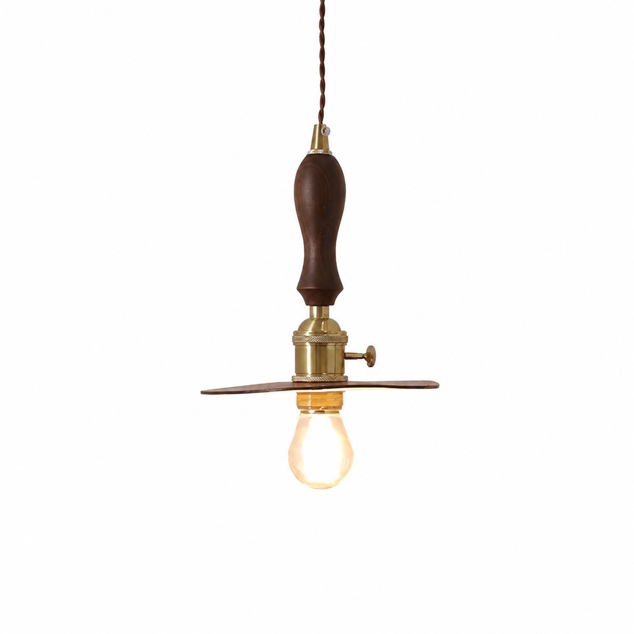 Ciondolo vintage marrone da 15 cm