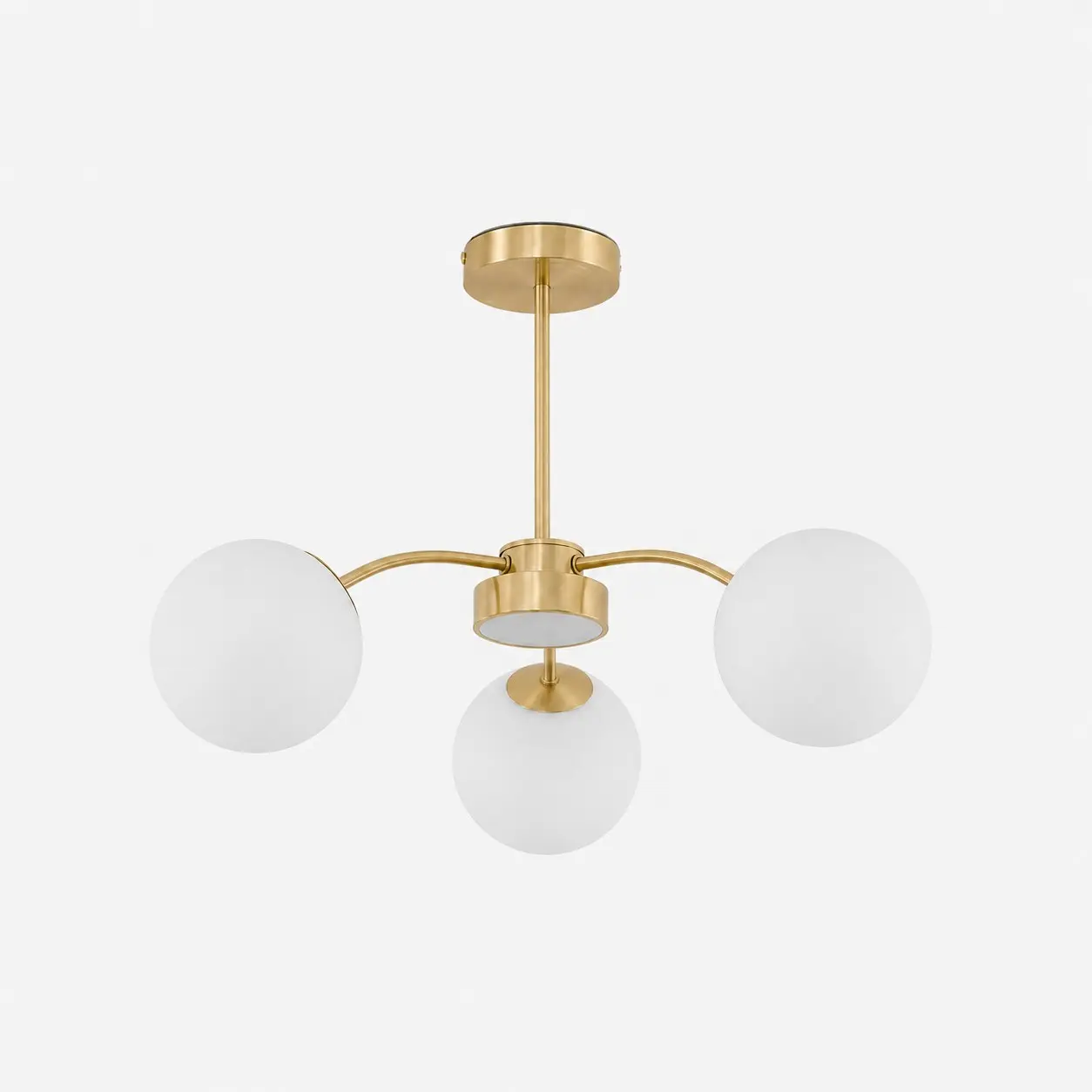 3 lumières en cuivre