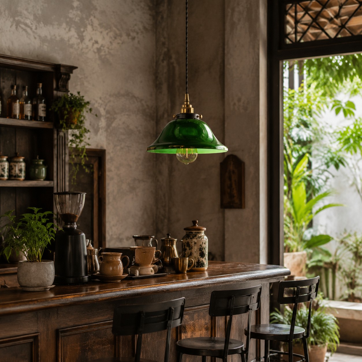Una piccola luce vintage per banconi di caffè, tavoli da pranzo e angoli tranquilli di lounge.