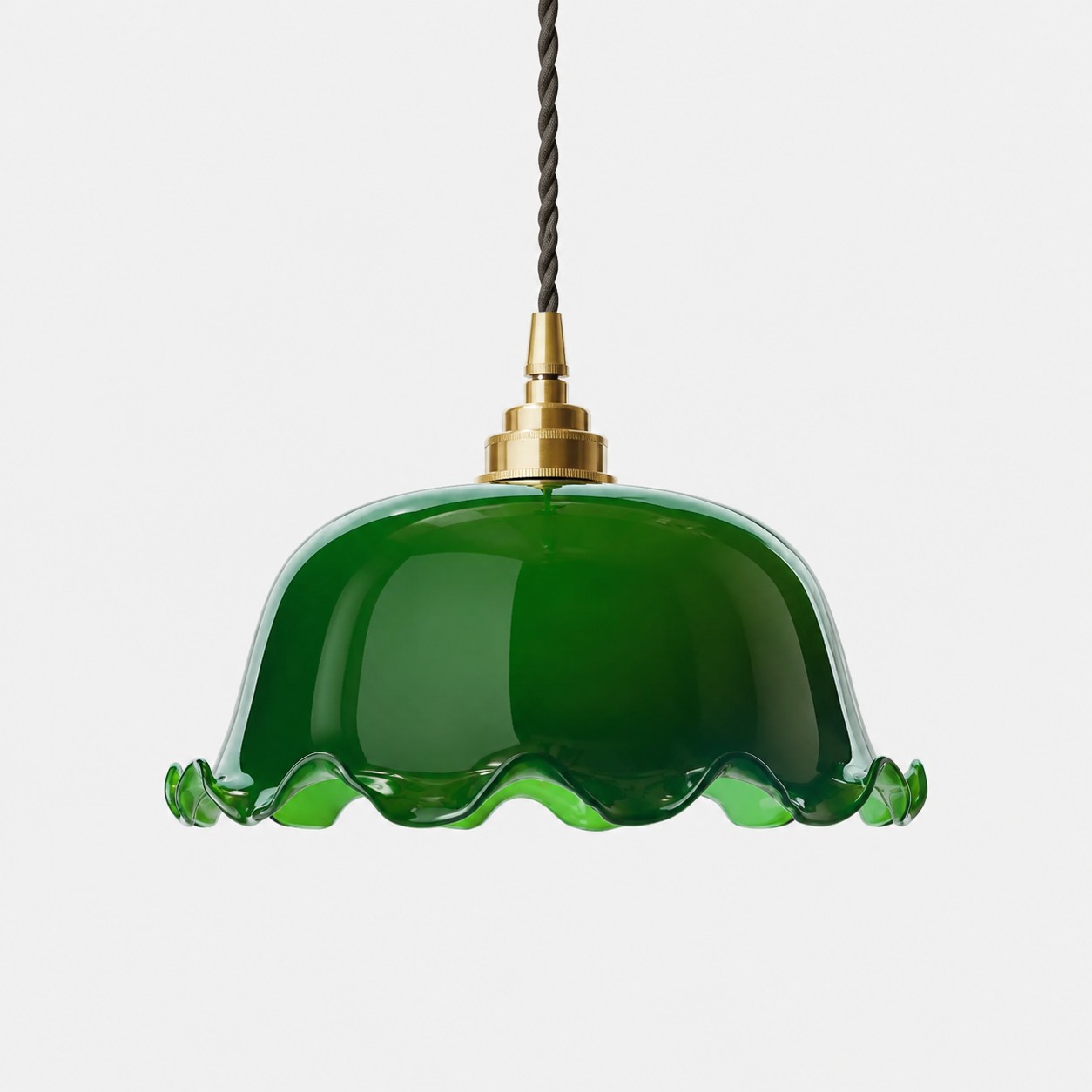 Tonalità ondulata / Verde / Ottone