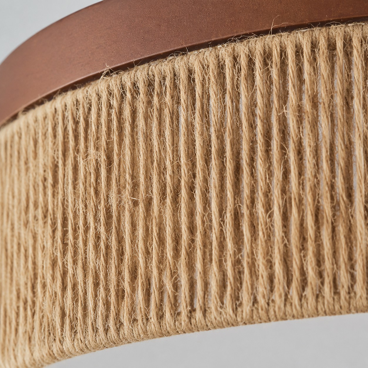 Close-up of the vertical hand-woven rope texture