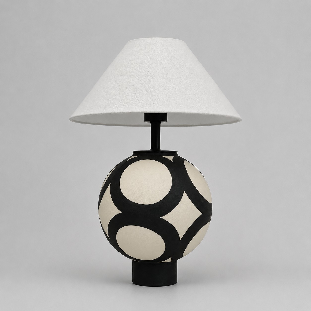 Dimmer switch ceramic globe table lamp
