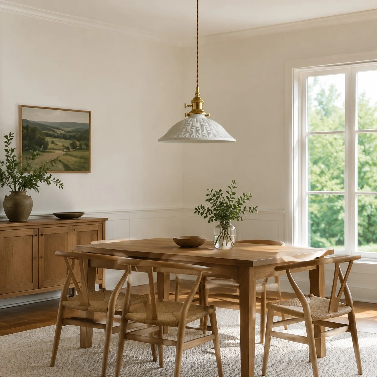 A calm focal point for dining tables, tea corners, and counters.