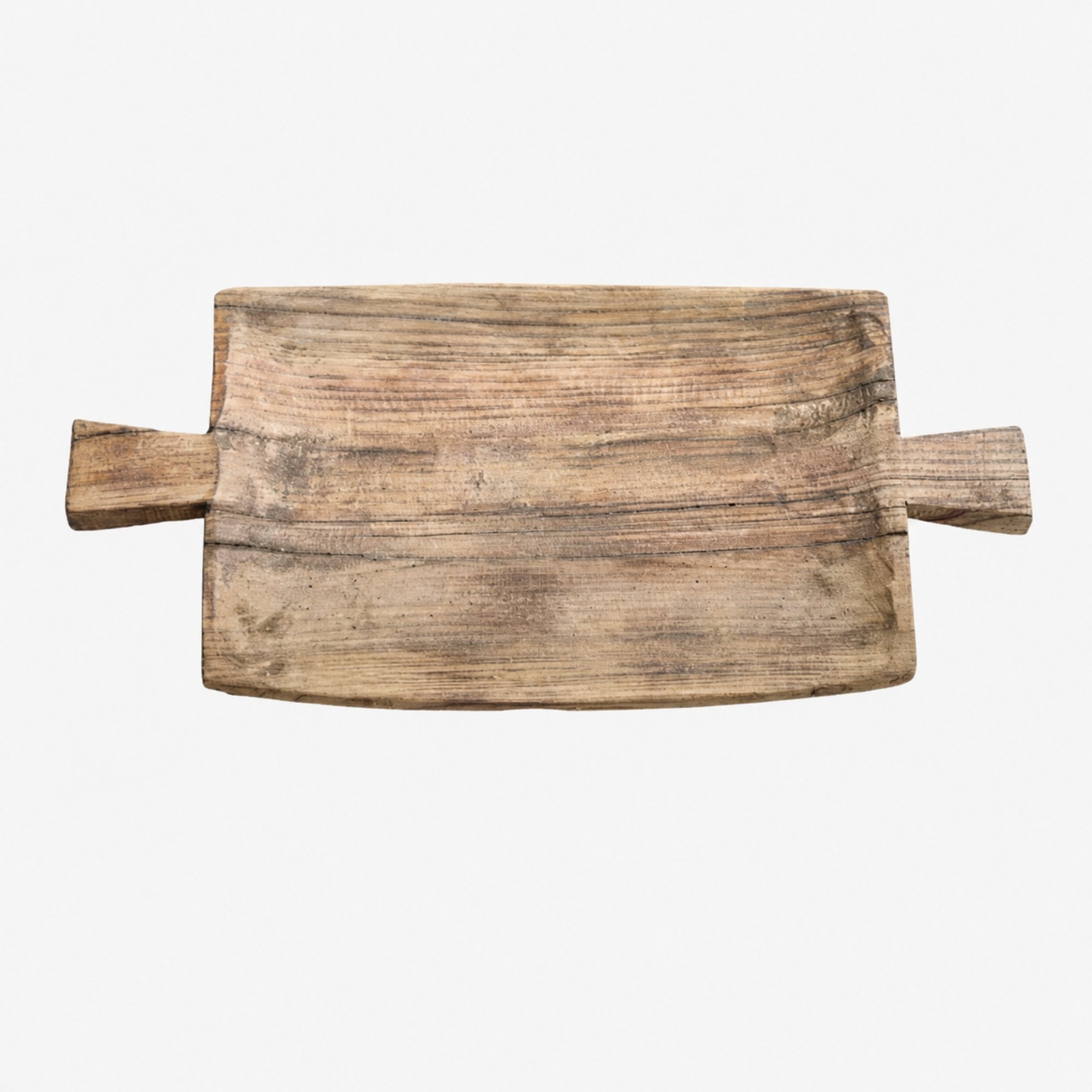 Natural reclaimed wood serving tray full view