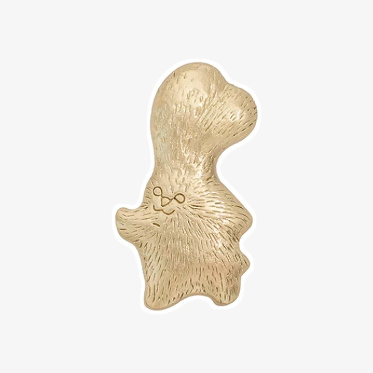 Rabbit Size B brass animal cabinet knob