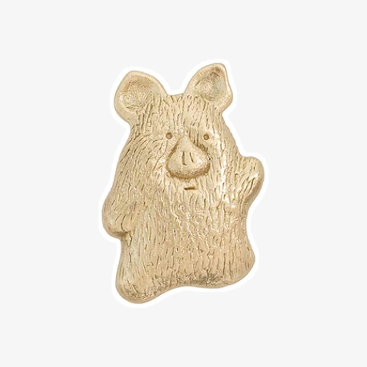 Pig Size C brass animal cabinet knob