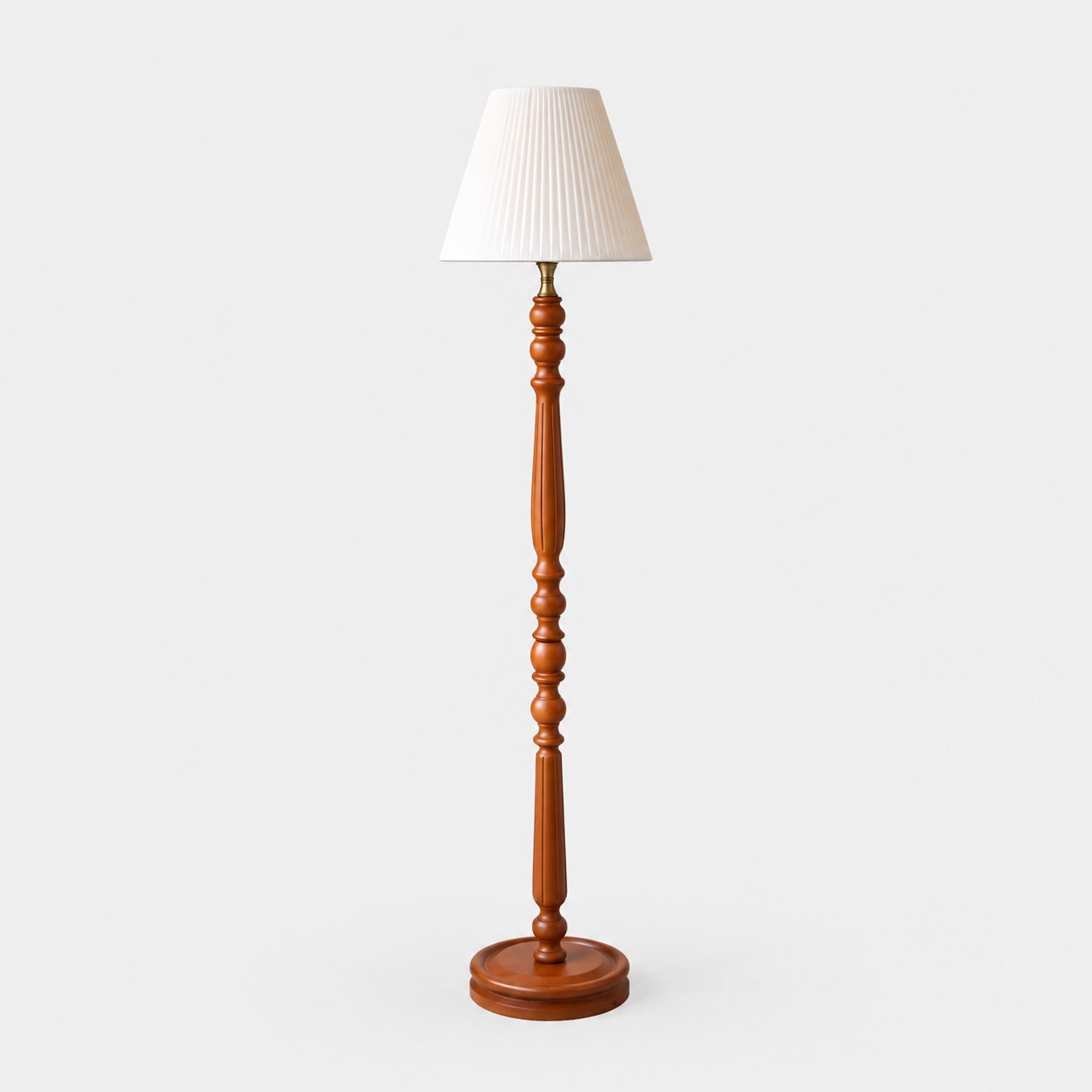 Coffee pleated shade without side table