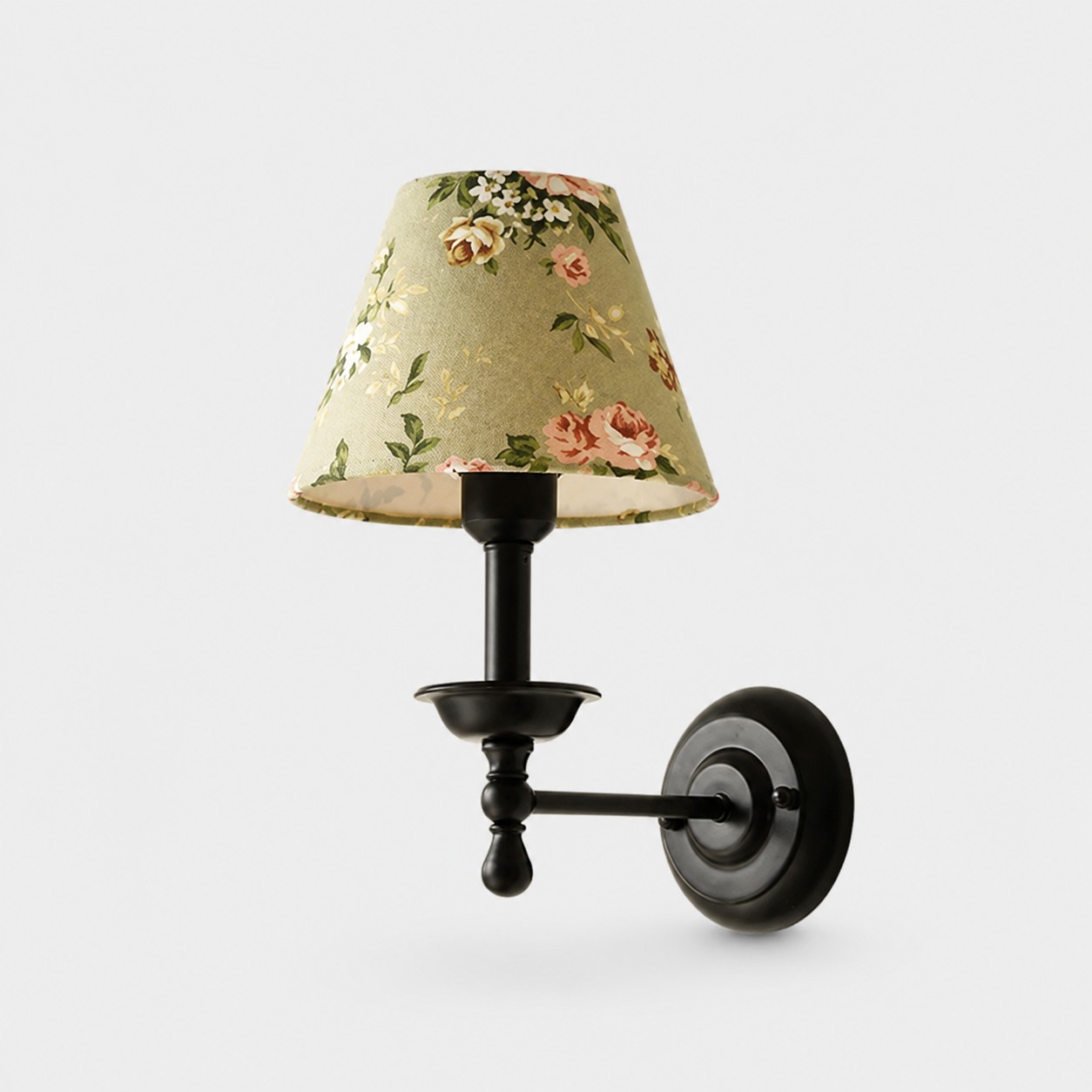 Conical / Teal Green / Wrought Iron