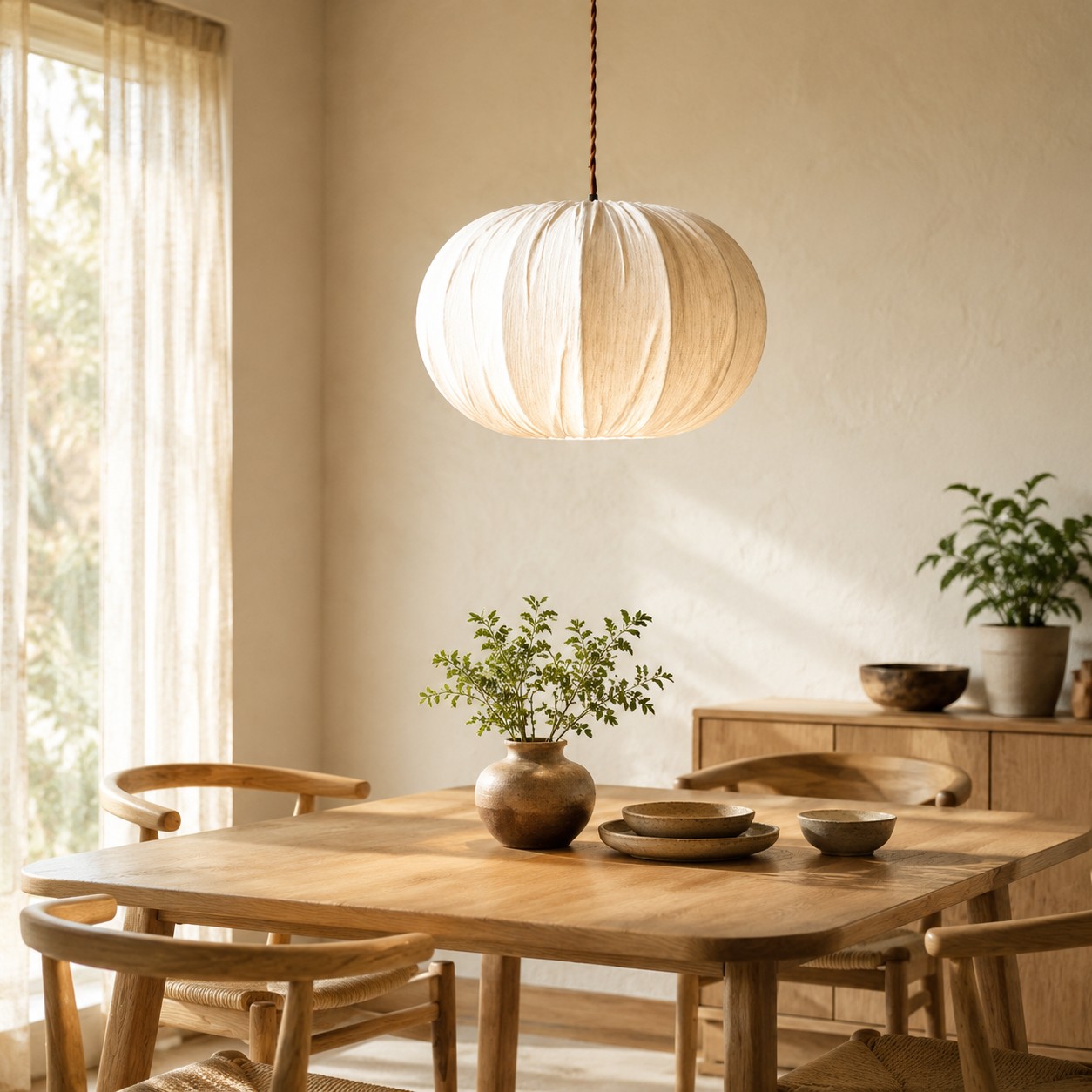 Soft natural warmth for dining rooms, bedrooms, studies, and hallways.