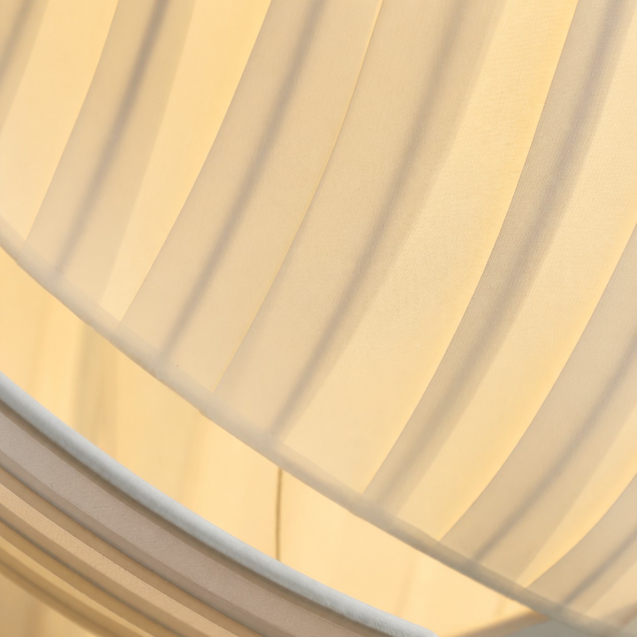 Textur des plissierten Stoffschirms