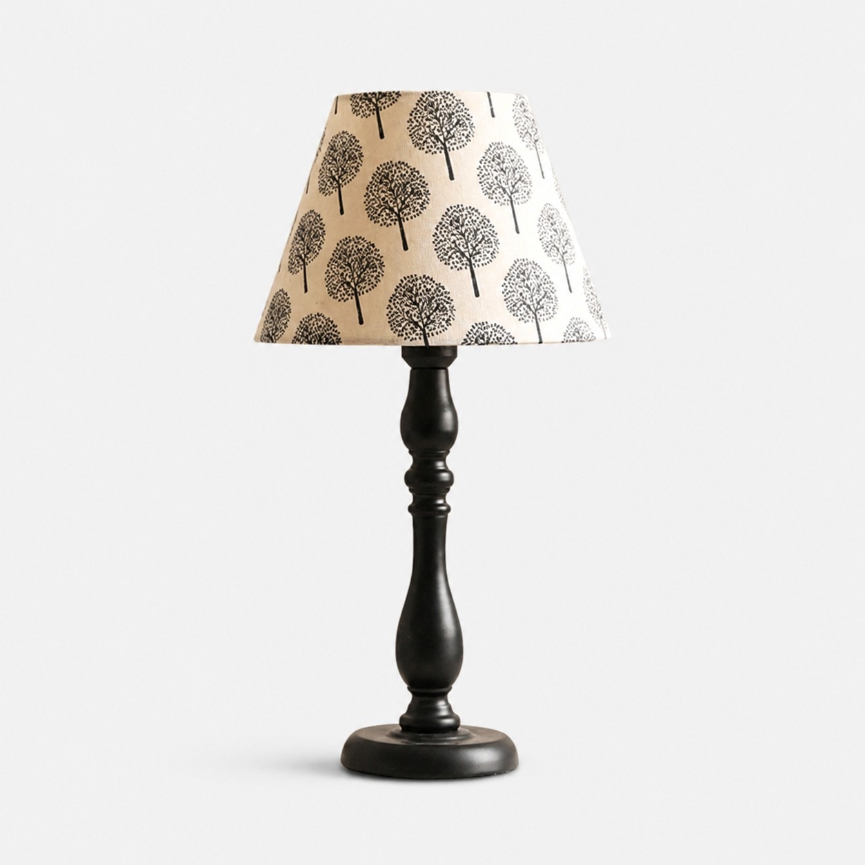 Beige Birch fabric shade table lamp