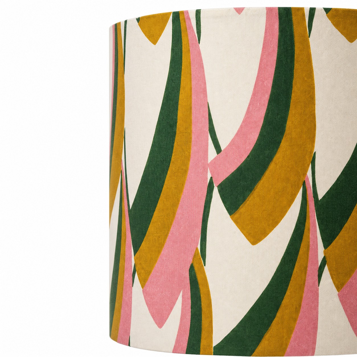 Lampada da tavolo in ceramica con paralume in tessuto fantasia 9