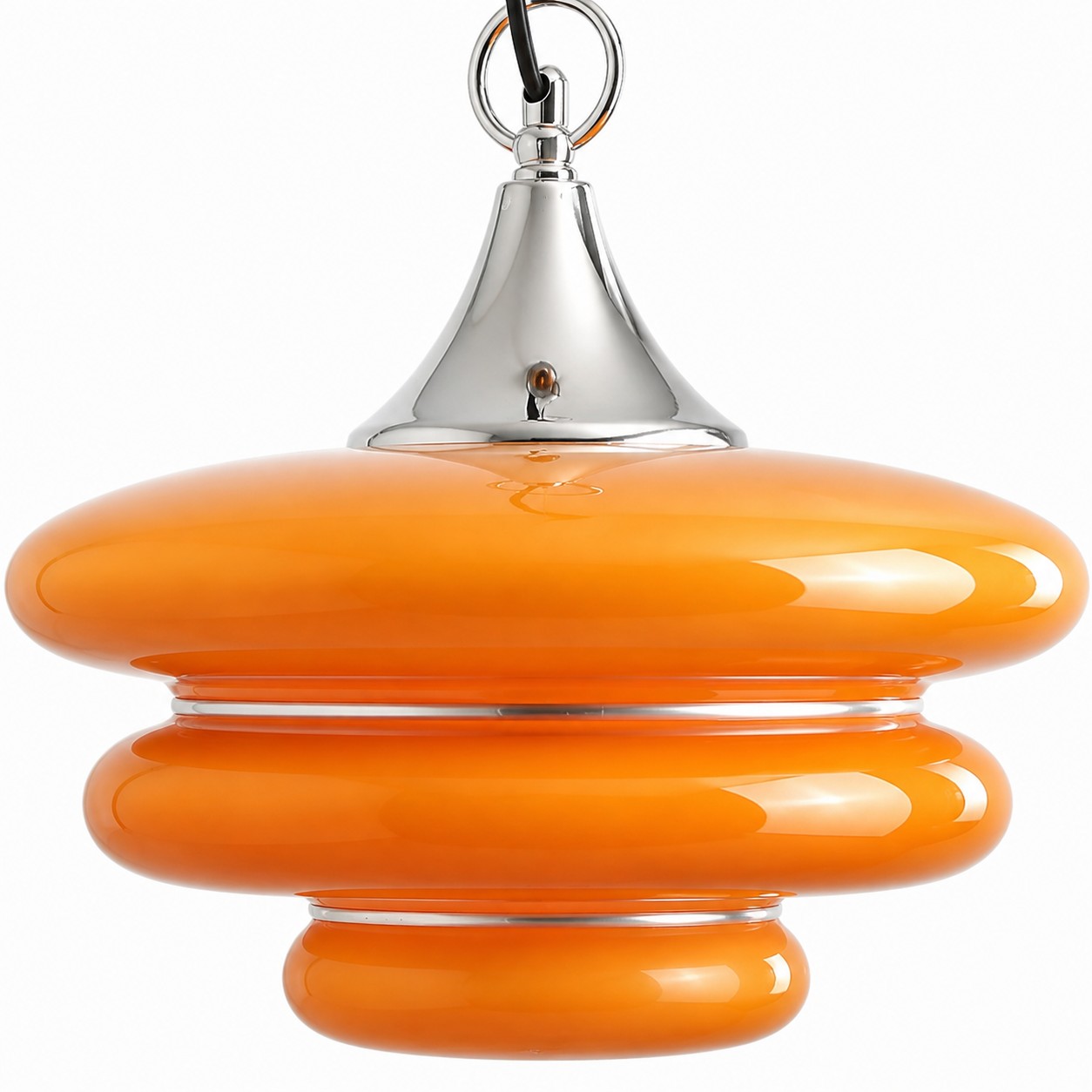 Glossy orange glass