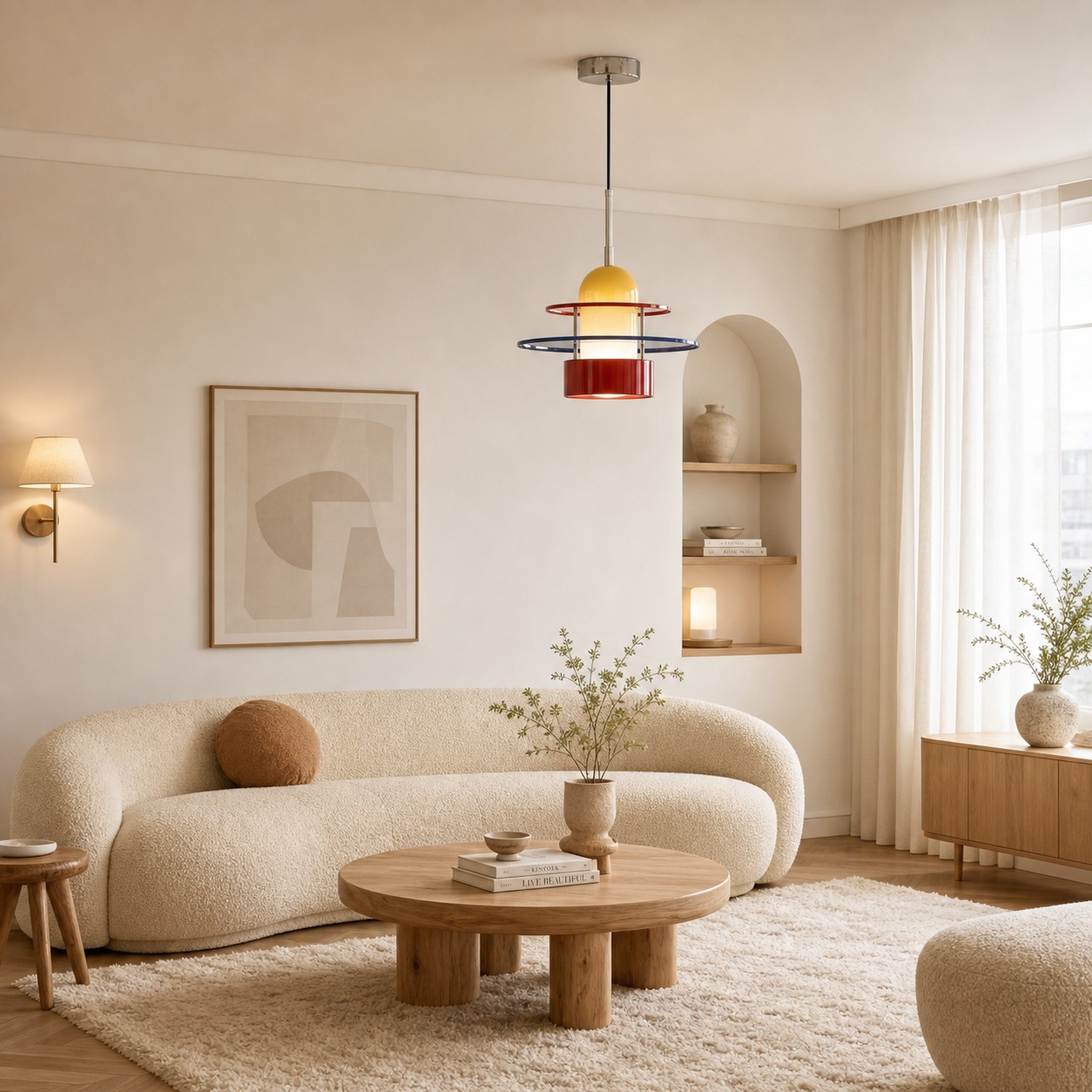 Bauhaus Fargeblokk Pendellampe 3