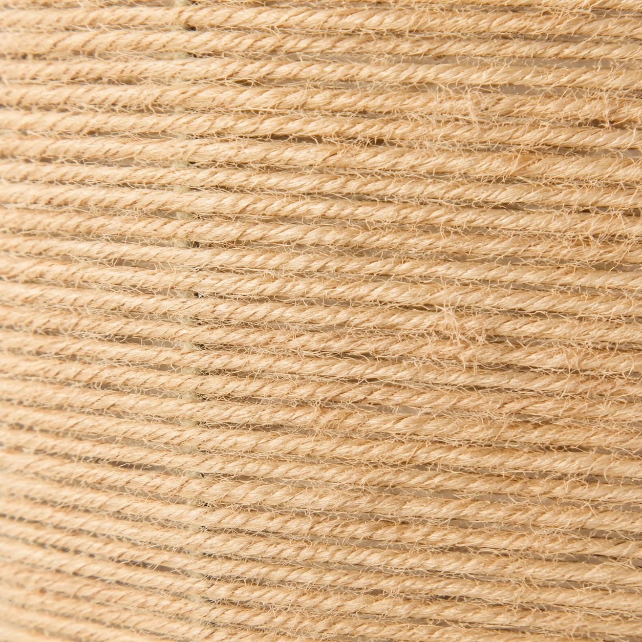 Woven shade and ceiling cord connection detail