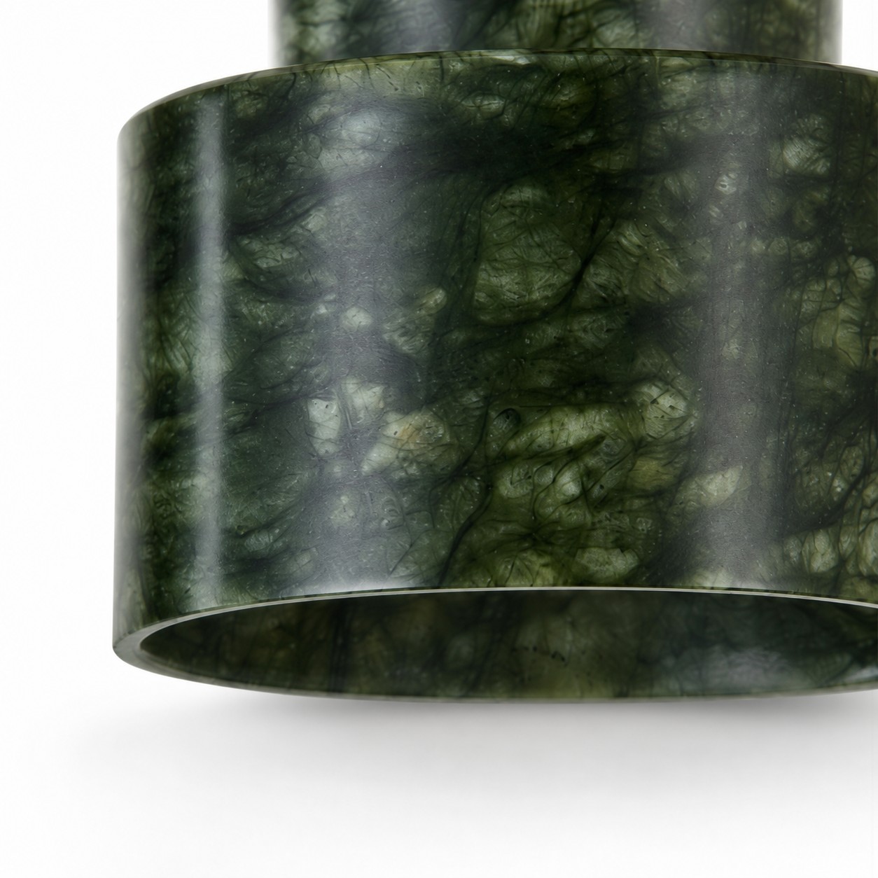 Plafoniera vintage verde giada 1