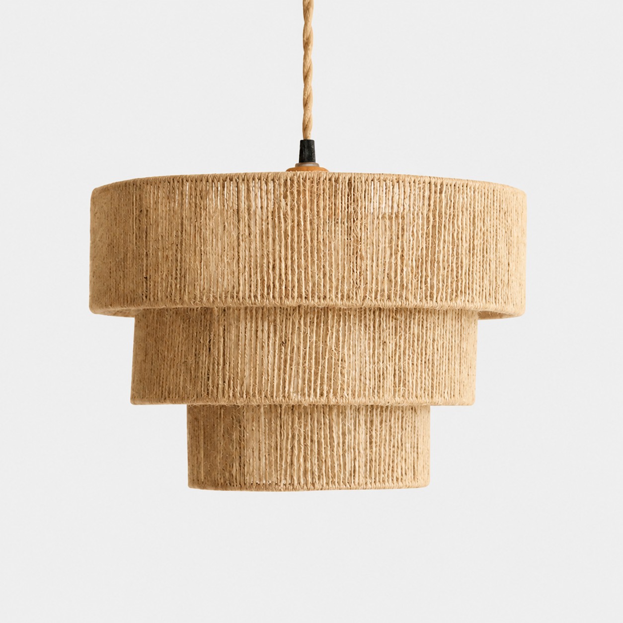 Coffee Brown woven pendant lamp option