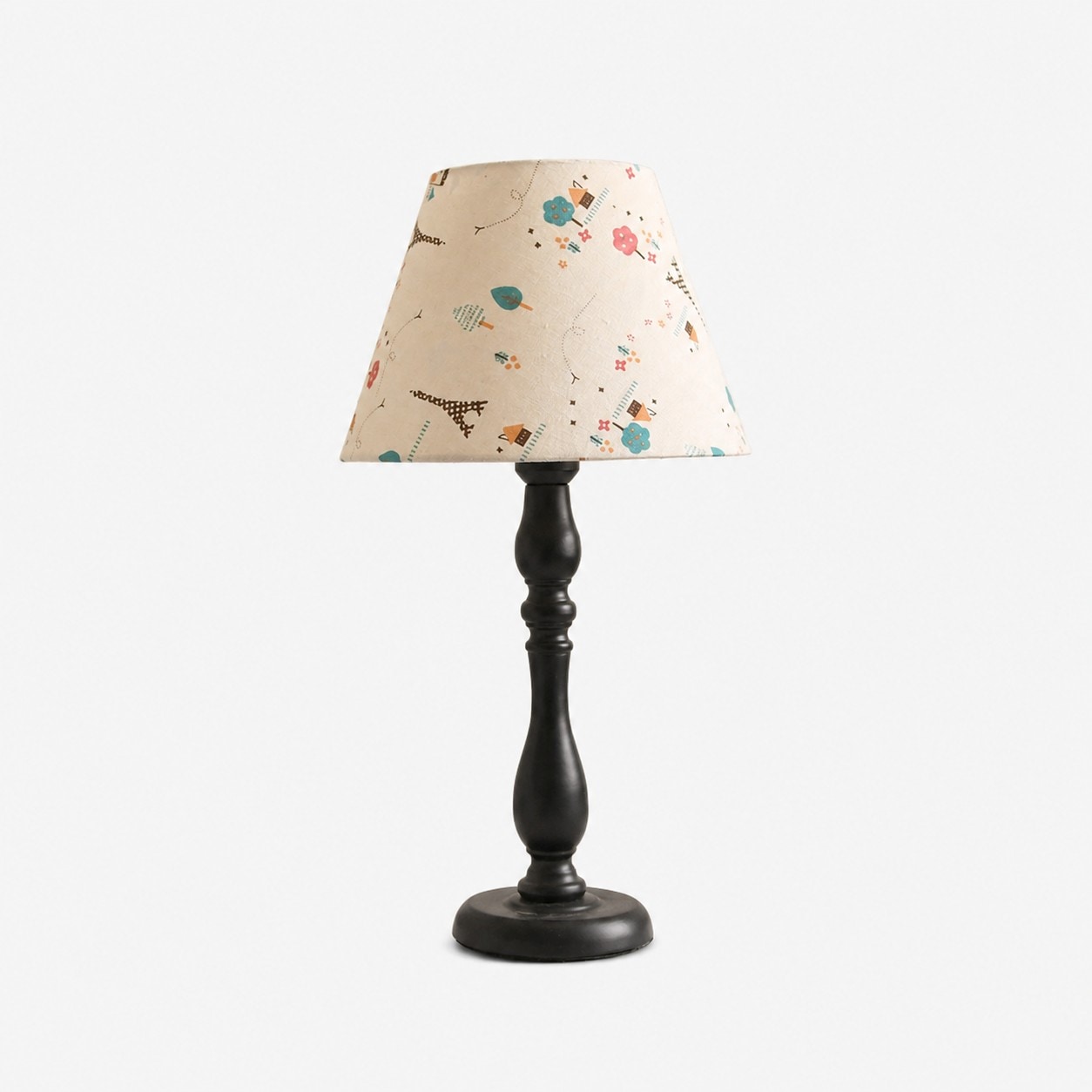 Playful Doodle fabric shade table lamp