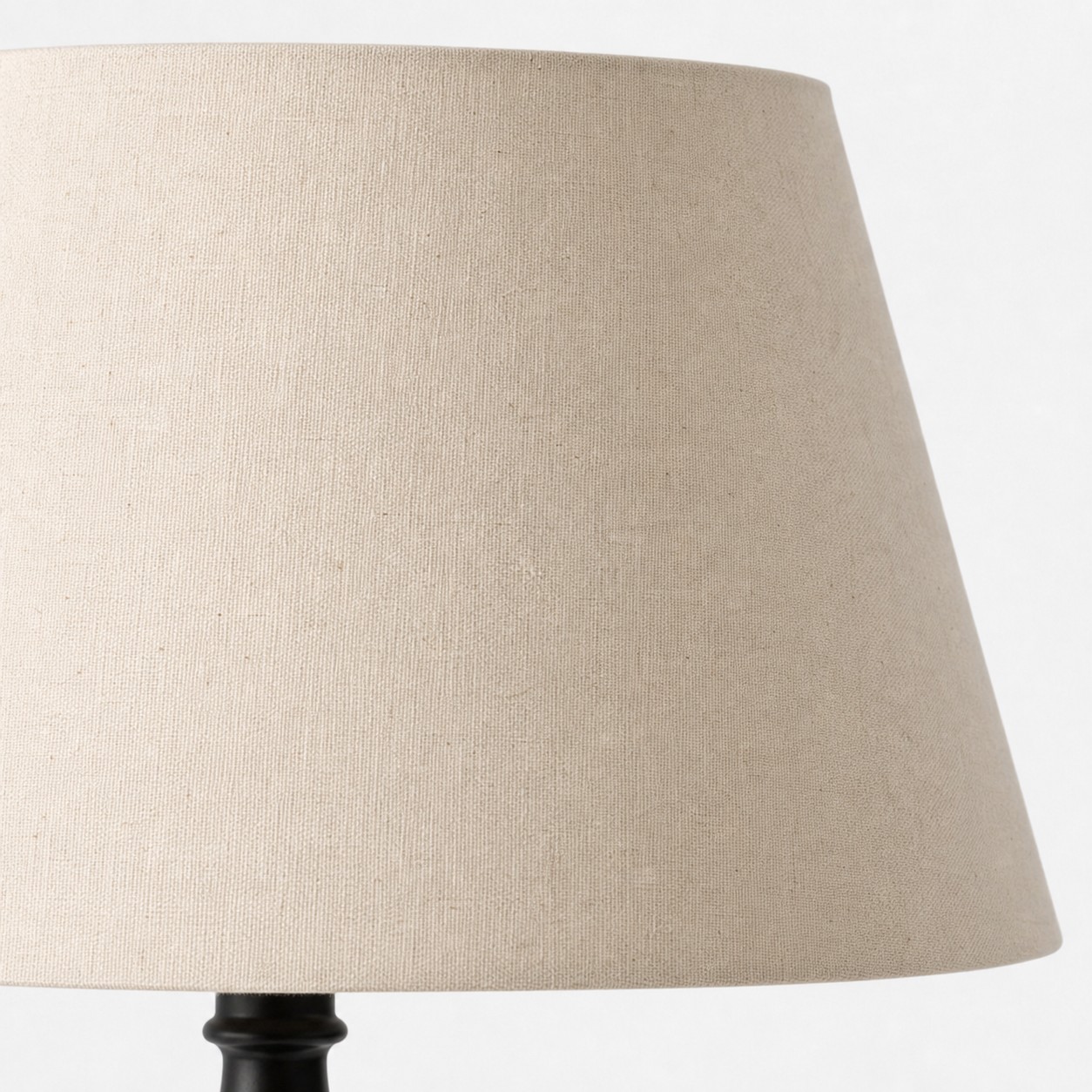 Close view of the neutral fabric shade texture