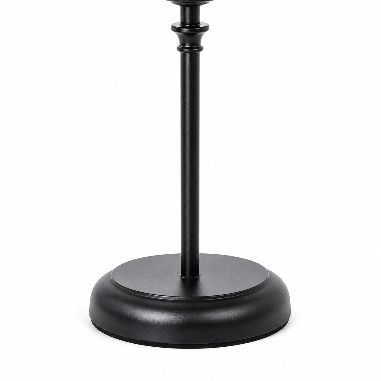 Matte black iron base