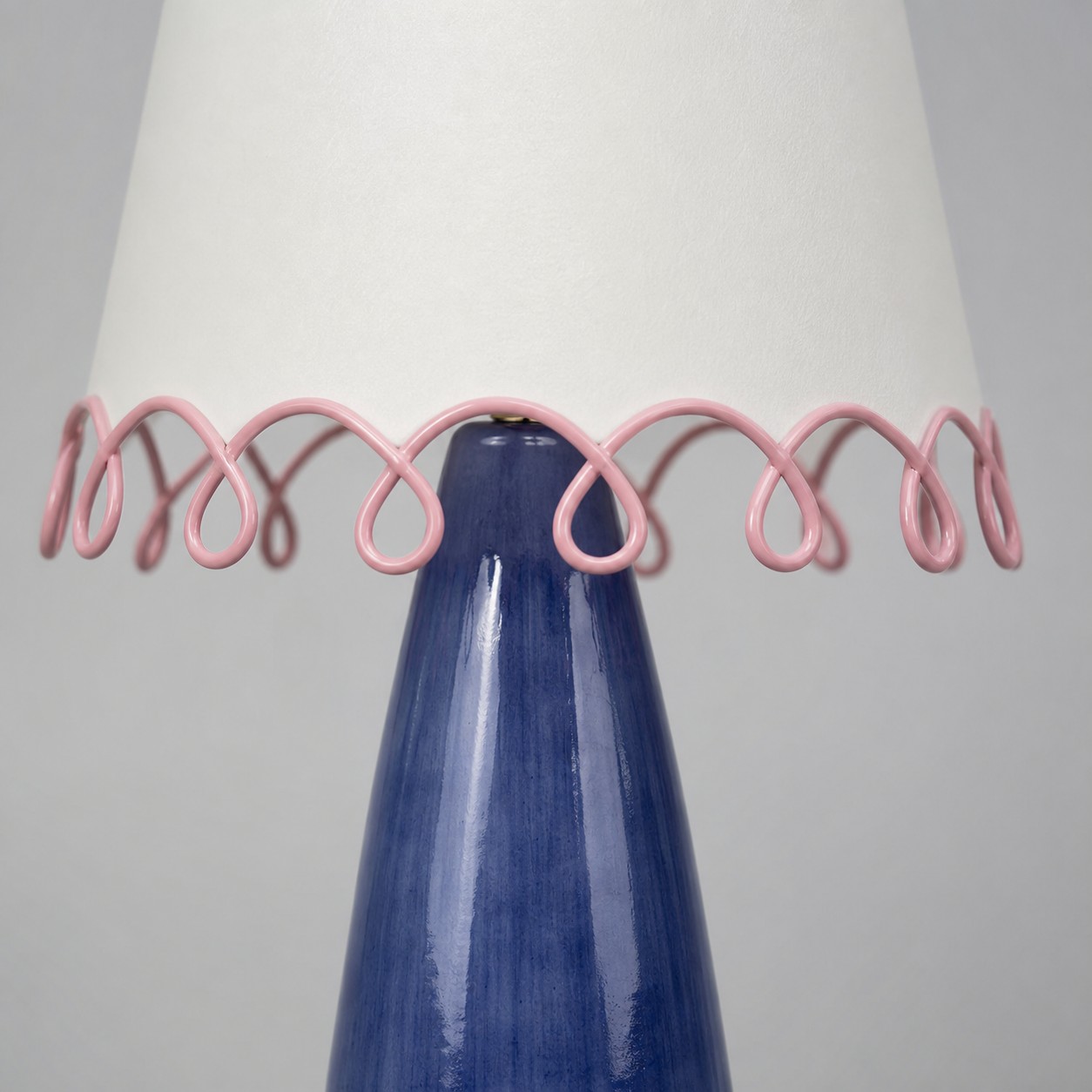 Sculptural looped trim