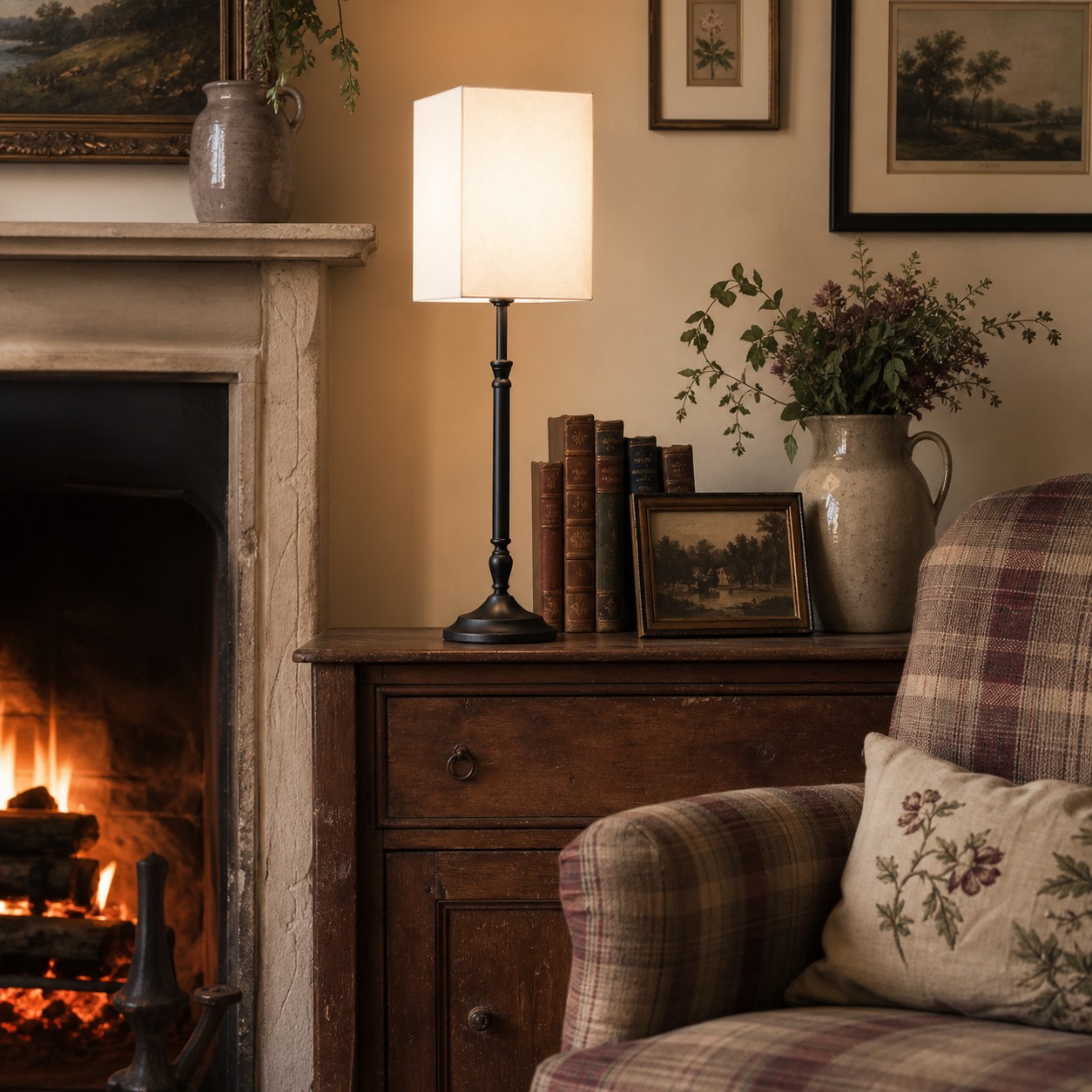 A composed accent for layered, lived-in rooms.