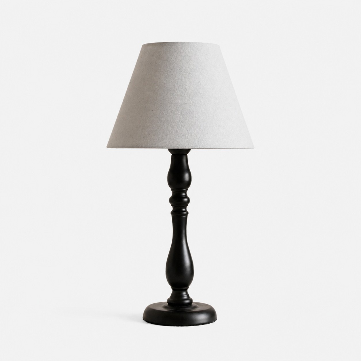 Washed Blue fabric shade table lamp