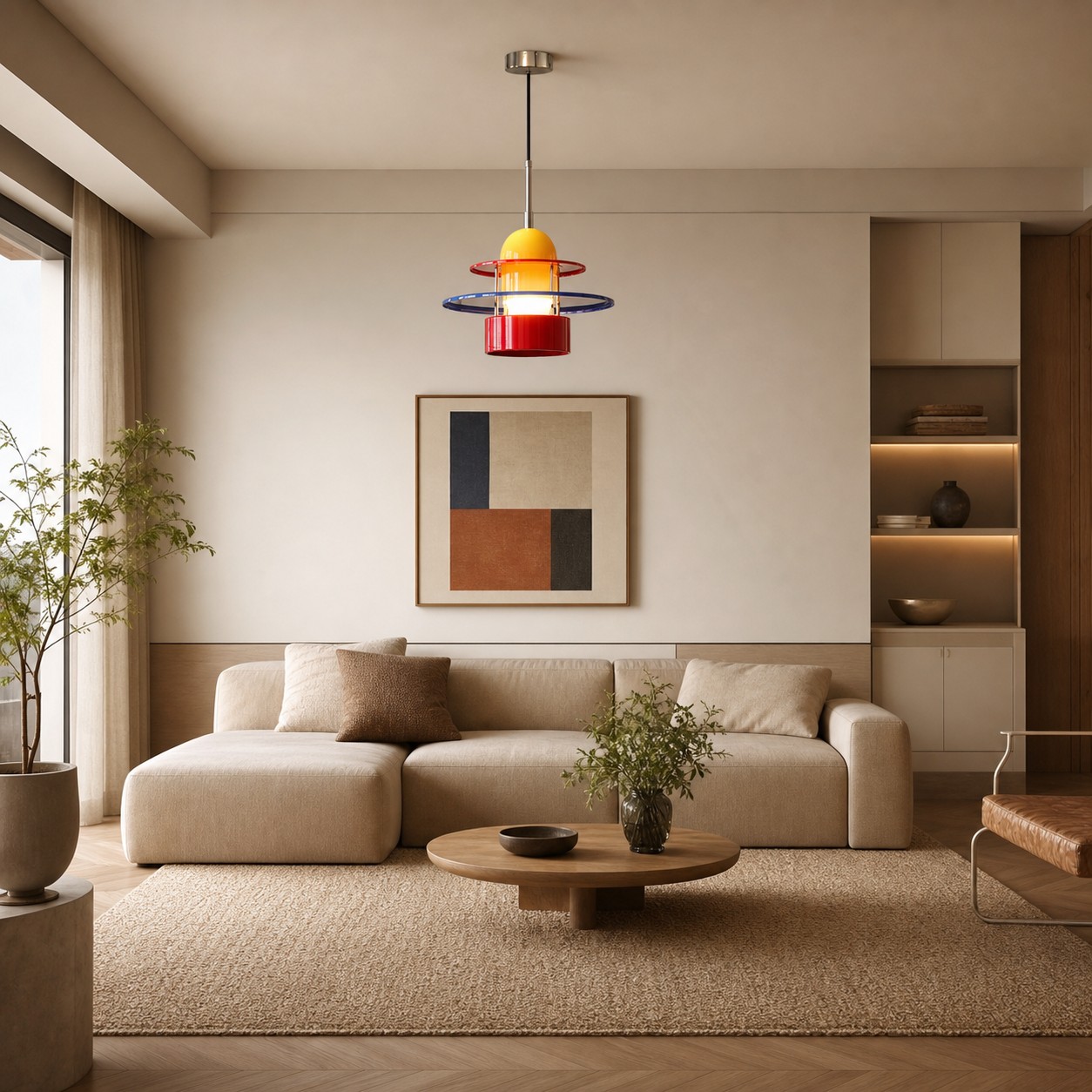 Bauhaus Fargeblokk Pendellampe 2